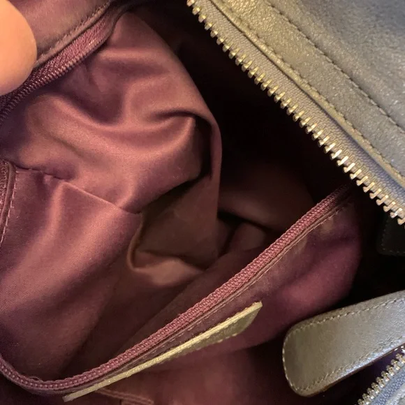 Gray Embellished Coach Shoulder Bag - Picture 9 of 9